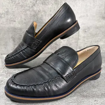 새상품급 츠모리치사토 워크 가죽 로퍼 블랙 23.5cm