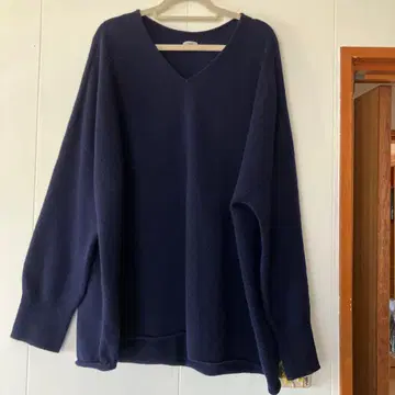 IENA Fine 뉴질랜드 울 니트 네이비