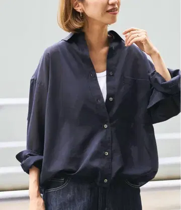 FRAMeWORK 시어 드로스트 레귤러 셔츠