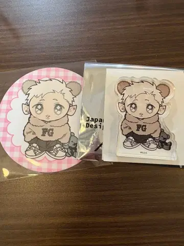 FANGS 콜라보 카페 아크릴 블록 코스터