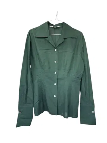 23구 여성용 셔츠 블라우스 긴팔 그린 계열 M 온워드 카시야마