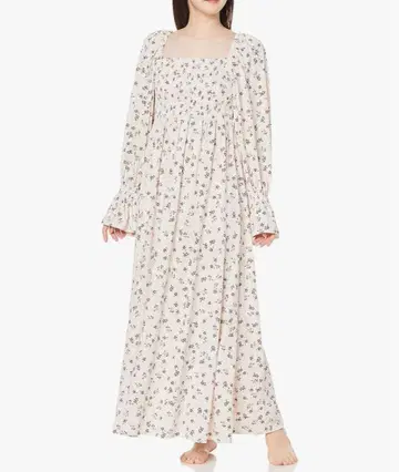 젤라피케 미니 꽃무늬 셔링 드레스/룸웨어