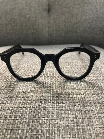 규파르 guepard 02 블랙 프레임 투명 도수 없는 렌즈