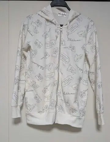 리락쿠마 올 패턴 후드티