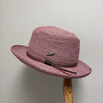 [ 완판템 ] [ 새상품 ] STETSON 핑크 스트로우 햇
