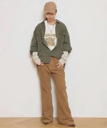 muse REMI RELIEF CORDUROY FLARE 팬츠