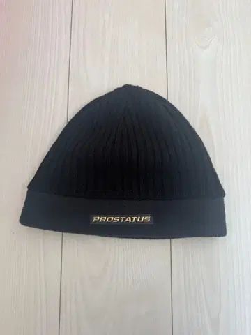 PROSTATUS 블랙 니트 모자 프리 사이즈