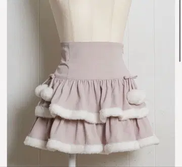 pium 퍼 티어드 미니 스커트