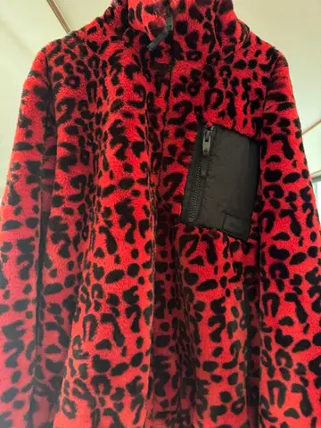 ZARA 레오파드 무늬 플리스 자켓