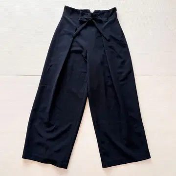 SHIPS Colors 허리 리본 하이웨스트 와이드 팬츠 출퇴근 오피스