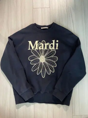 Mardi 프린트 맨투맨, 네이비