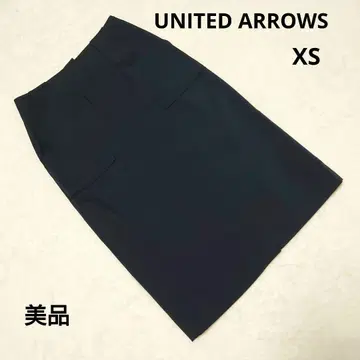 새상품급 UNITED ARROWS 네이비 타이트 스커트 XS 작은 사이즈