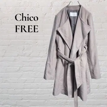 [ Chico 치코 ] [ F ] 노카라 코트 미들 도톰 겉옷 탄탄함