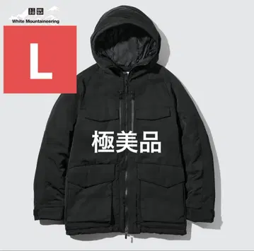 UNIQLO 하이브리드 다운 오버사이즈 파카 블랙