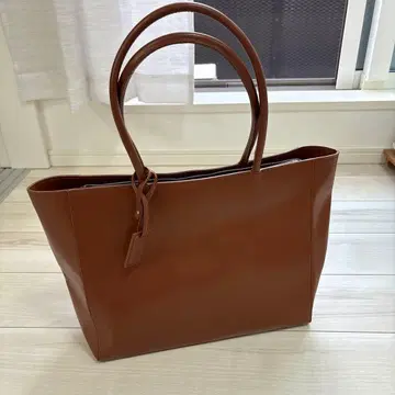 MURA 가죽 토트백 브라운 대용량