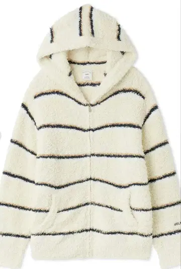 젤라또피케 보더 후드티 아이보리 새상품