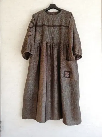 기모노 리메이크 롱 원피스 (진흙 오시마) 3