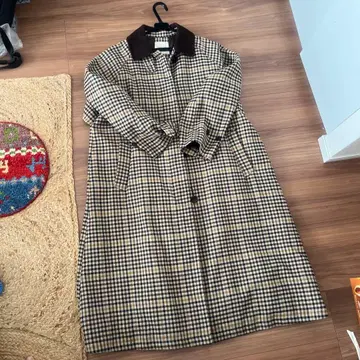 FREAK'S STORE 체크 무늬 롱 코트 프리 사이즈