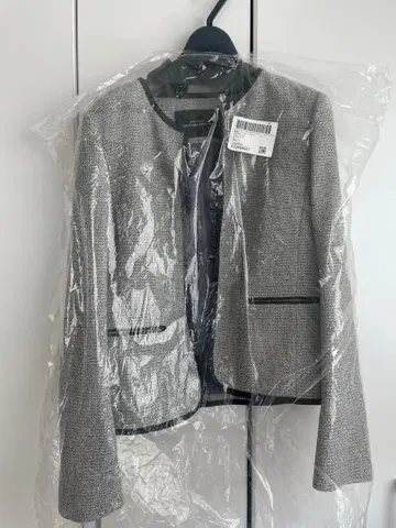 그린 라벨 릴랙싱 노카라 자켓 38 그레이