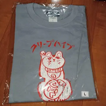 크리프하이프 복고양이 T셔츠/L 애시드 블루