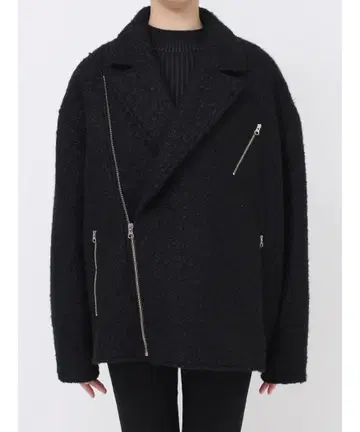 MURUA 루프 니들 라이더 자켓 코트