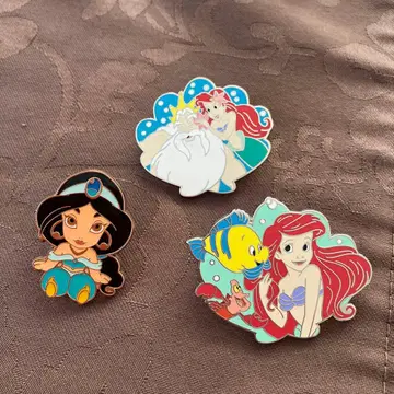 디즈니 프린세스 핀 배지 세트
