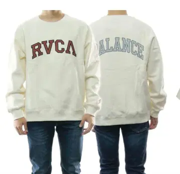 RVCA 루카 자수 로고 맨투맨 트레이닝복