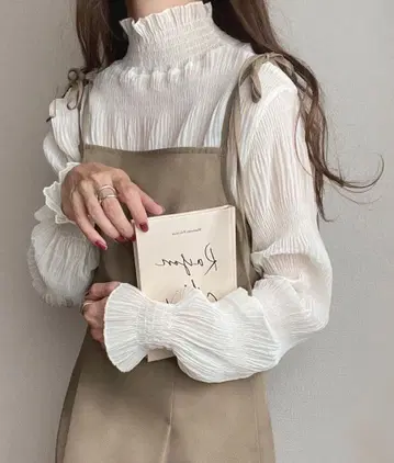 주노아 숄더 리본 캐미 원피스