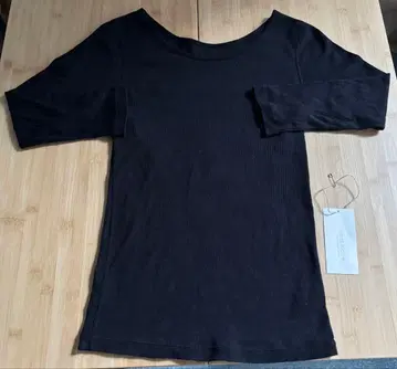 네스트로브 nestRobe 면린넨 코튼 긴팔 티셔츠/이너 롱티 블랙