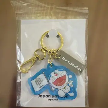 오사카 간사이 엑스포 일본관 한정판 도라에몽 아크릴 키링 블루