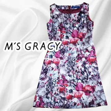 M'S GRACY 플라워 프린트 원피스 42 꽃무늬 올 패턴