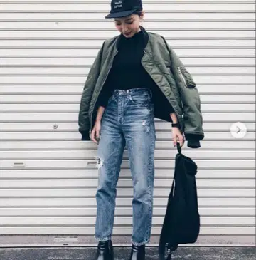 MOUSSY GBL MV JW 테이퍼드 데님 팬츠 25