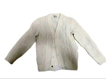 아이보리 케이블 니트 가디건