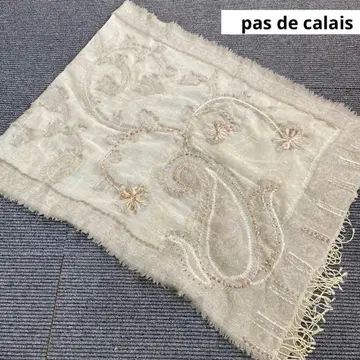 새상품급 파드칼레 pas de calais 스톨 대형 페이즐리 무늬