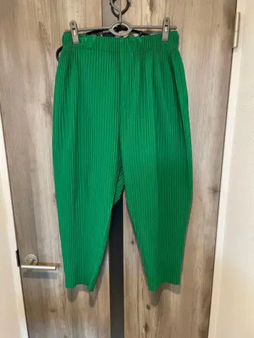 플리츠 팬츠 그린 사이즈 1