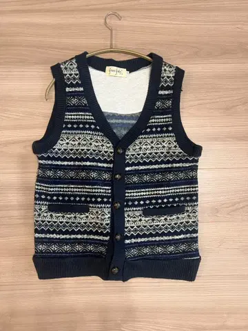 greengates 페어아일 패턴 남성용 베스트