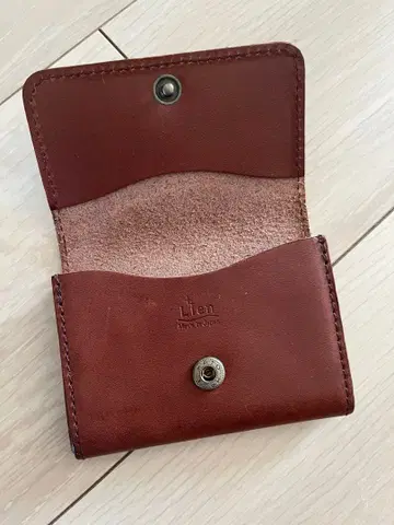 Lien 브라운 가죽 명함지갑