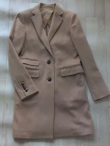 더블 스탠다드 클로징 Sov. 퓨어 캐시미어 체스터 코트 36