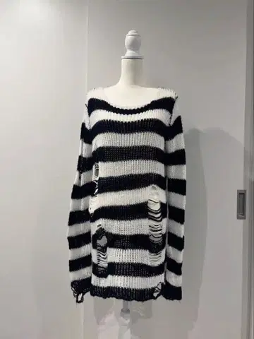 서브컬처 보더 니트 롱 서브컬처 지뢰 다크코어