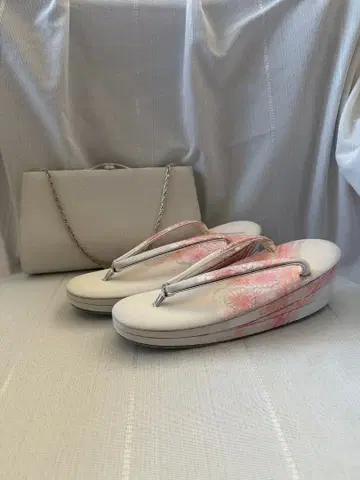 조리 핸드백 세트 꽃무늬