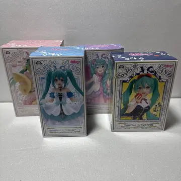 하츠네 미쿠 WONDERLAND 피규어 4개 묶음 판매