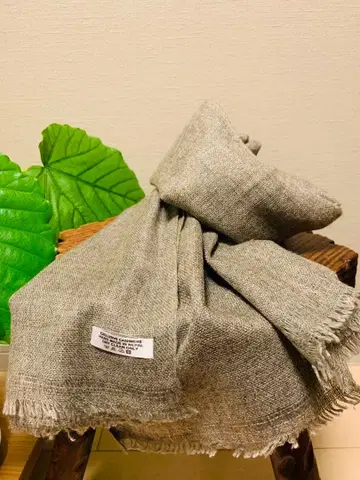 캐시미어 스톨 그레이 계열 네팔제