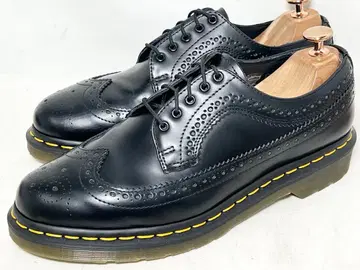 새상품급 Dr. Martens UK7 가죽 윙팁 신발 5홀 블랙