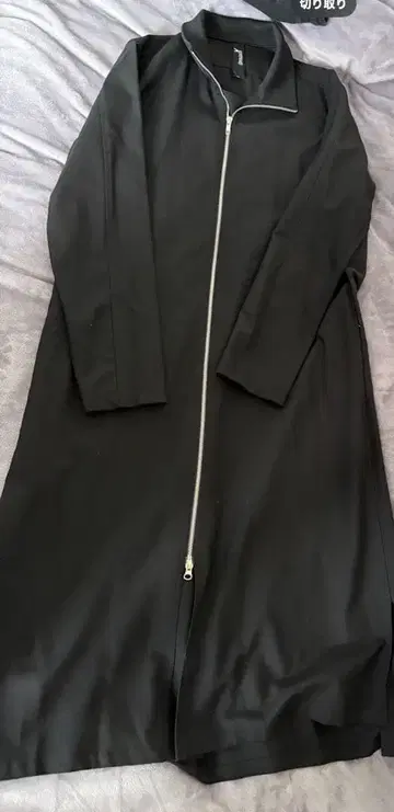 그라운드 Y 블랙 롱 코트