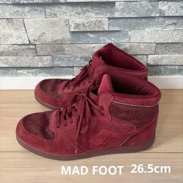 MAD FOOT / 하이컷 스니커즈 슬래시 26.5cm