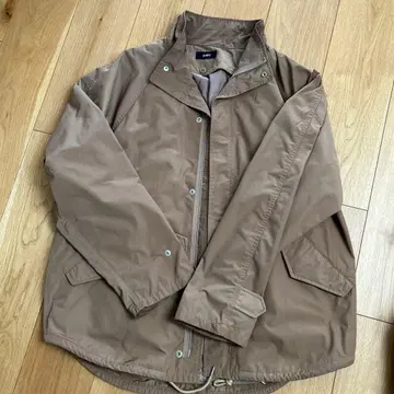 SHIPS 베이지 나일론 자켓 후드 부착