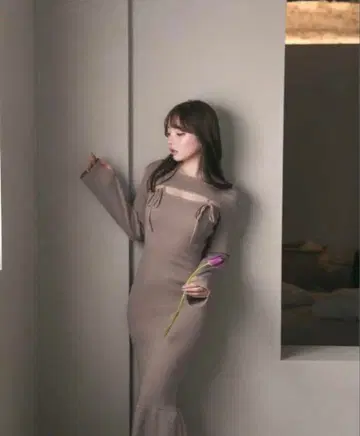 andmary bebe 니트 드레스 앤드마리 그레이지