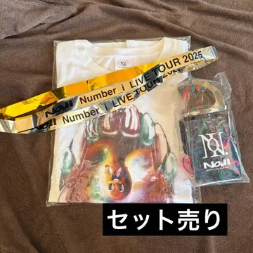 number_i 라이브 굿즈 세트 응원봉 T셔츠 은색 테이프 No II
