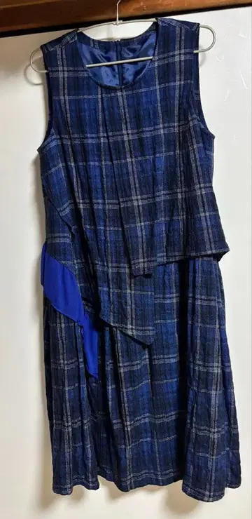 tb 체크 무늬 점프 스커트