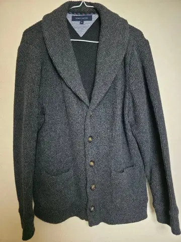 TOMMY HILFIGER XL 다크 그레이 가디건